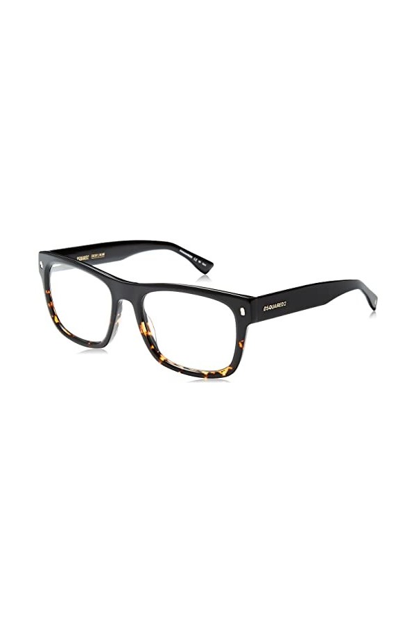 Dsquared D2 0100/cs Sunglasses, WR7/WJ Black Havana, 55 Unisex