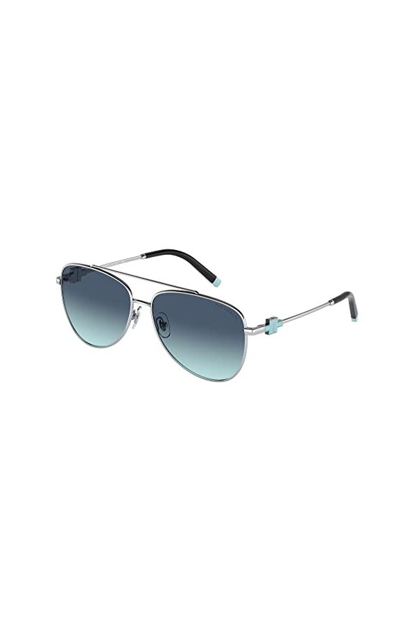 Tiffany & Co. Lunettes de Soleil TF 3080 Silver/Blue Shaded 59/14/140 femme