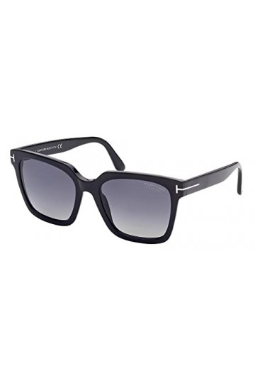 Tom Ford Lunettes de Soleil SELBY FT 0952 Shiny Black/Grey 55/19/140 femme