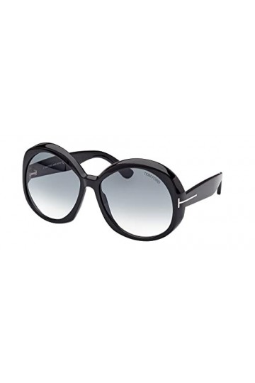 Tom Ford Lunettes de Soleil ANNABELLE FT 1010 Shiny Black/Grey Shaded 62/16/135 femme