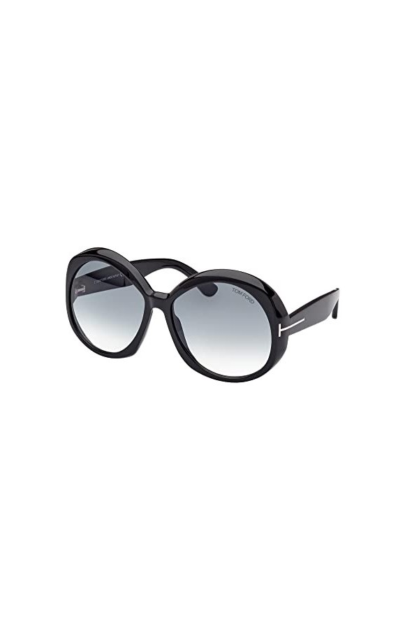Tom Ford Lunettes de Soleil ANNABELLE FT 1010 Shiny Black/Grey Shaded 62/16/135 femme