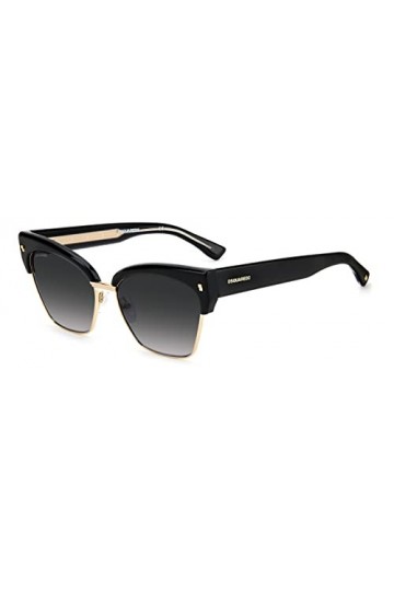DSquared D2 0015/S Lunettes de Soleil, 2m2/9O Noir Or, 57 Mixte