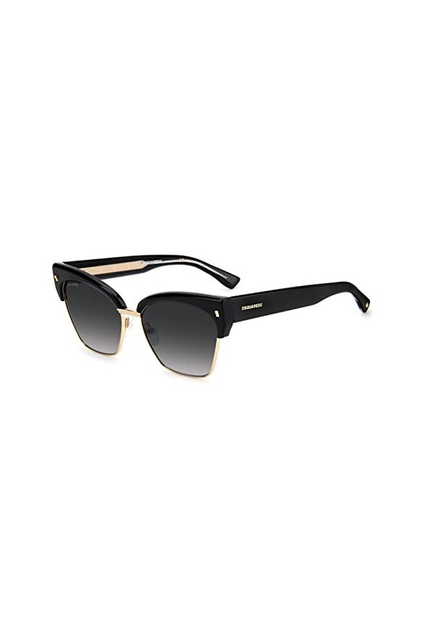 DSquared D2 0015/S Lunettes de Soleil, 2m2/9O Noir Or, 57 Mixte