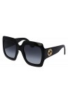 Gucci Lunettes de Soleil GG0053SN Black/Grey Shaded 54/25/140 femme
