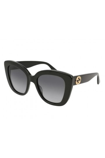 Gucci GG0327S-001 Lunettes de Soleil, Noir, 52.0 Femme