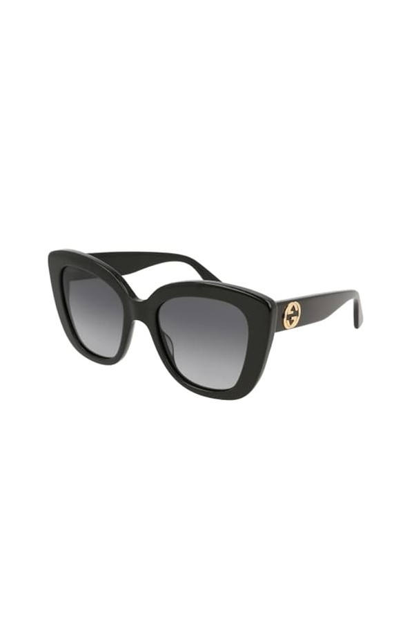 Gucci GG0327S-001 Lunettes de Soleil, Noir, 52.0 Femme