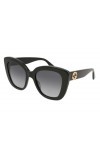 Gucci GG0327S-001 Lunettes de Soleil, Noir, 52.0 Femme