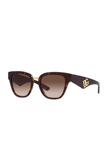 Dolce & Gabbana Lunettes de Soleil DG 4437 Havana/Brown Shaded 51/20/145 femme