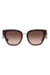 Dolce & Gabbana Lunettes de Soleil DG 4437 Havana/Brown Shaded 51/20/145 femme