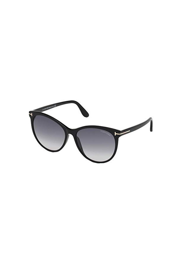 Tom Ford Lunettes de Soleil MAXIM FT 0787 Black/Grey Shaded 59/16/140 femme