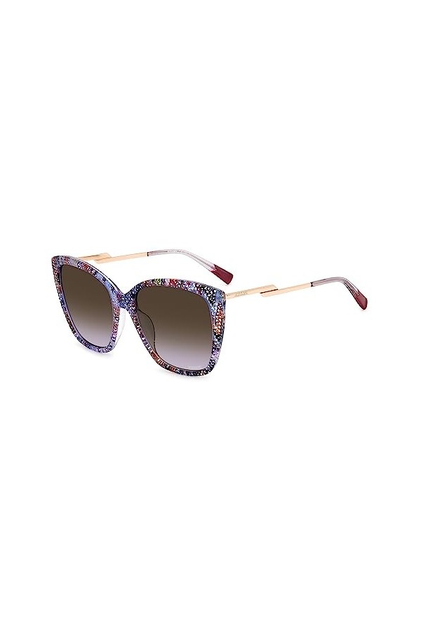 Missoni Lunettes de Soleil MIS 0123/G/S Multicolor Pattern/Violet Brown Shaded 57/18/145 femme