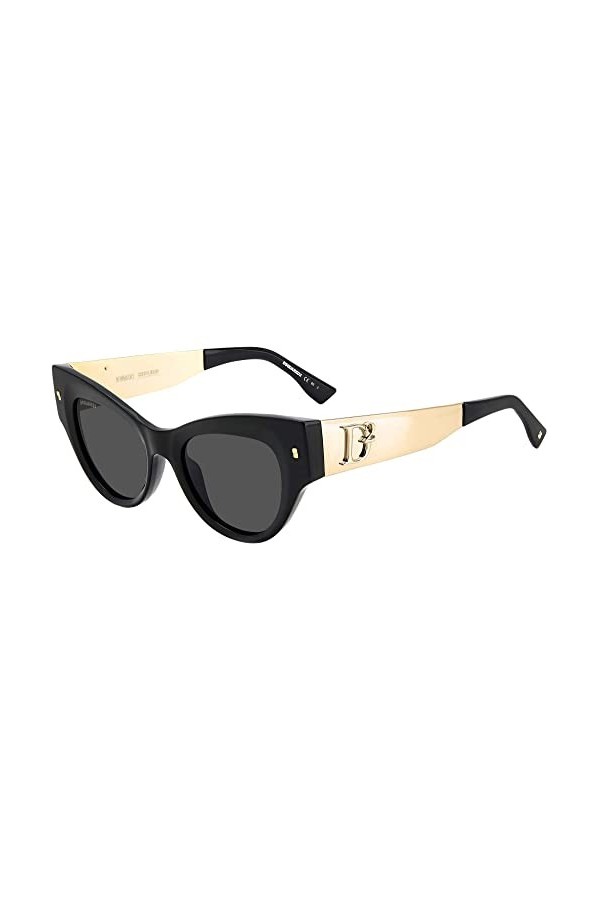 Dsquared2 D2 0062/S Lunettes, Noir, 49 pour femme, noir