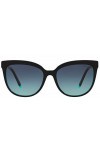 Tiffany & Co. Lunettes de Soleil TIFFANY T TF 4176 Black/Blue Shaded 55/17/140 femme