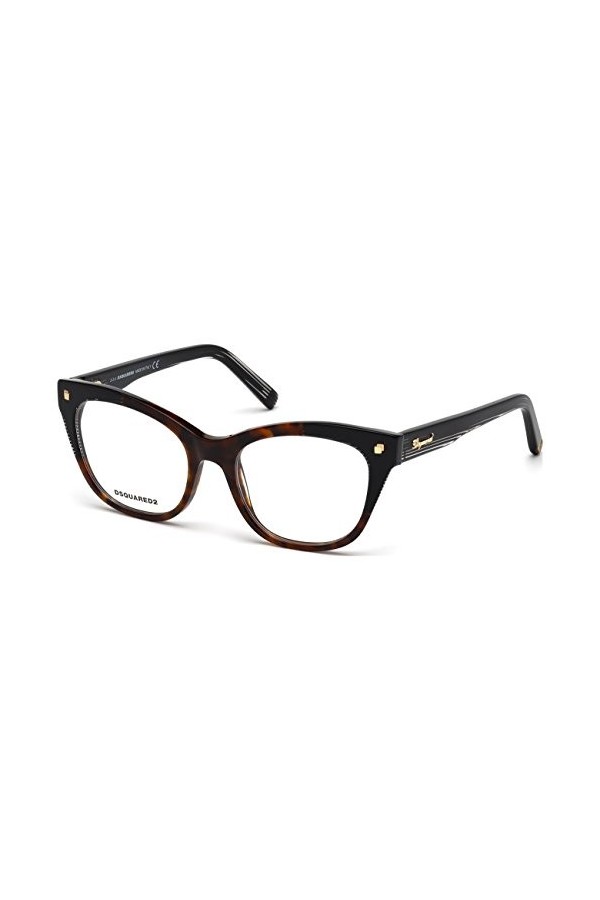 Dsquared2 D Squared Brillengestelle DQ5160 056-52-18-140 Lunettes de Soleil, Marron Braun , 52.0 Femme