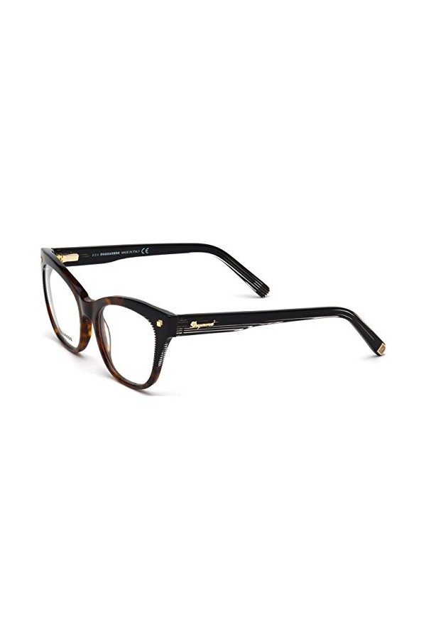 Dsquared2 D Squared Brillengestelle DQ5160 056-52-18-140 Lunettes de Soleil, Marron Braun , 52.0 Femme