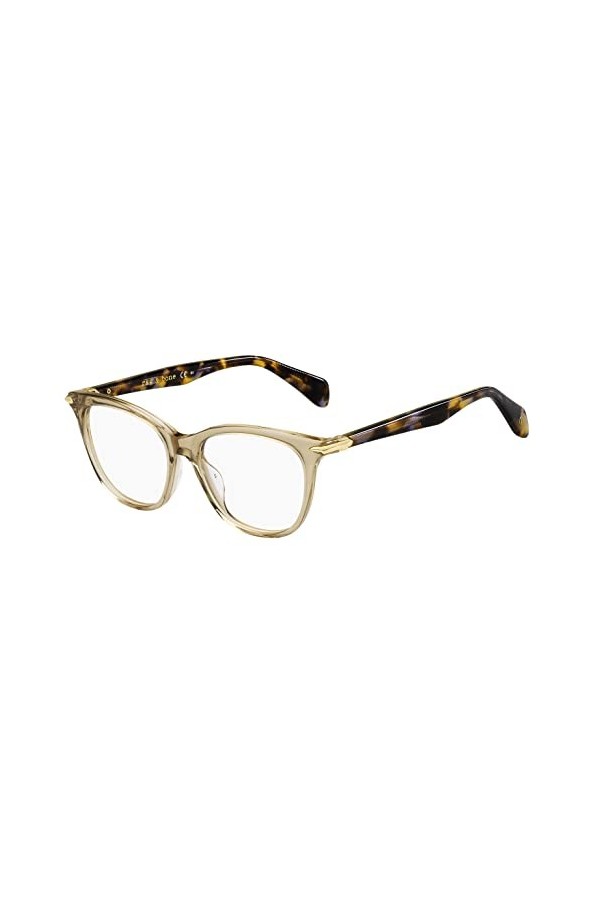 rag & bone Rnb3033 Lunettes de Soleil, Marron Violet Havana, 52 Femme