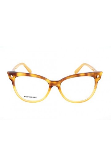 Dsquared2 D Squared Brillengestelle DQ5214 056-54-16-140 Lunettes de Soleil, Jaune Gelb , 54.0 Femme