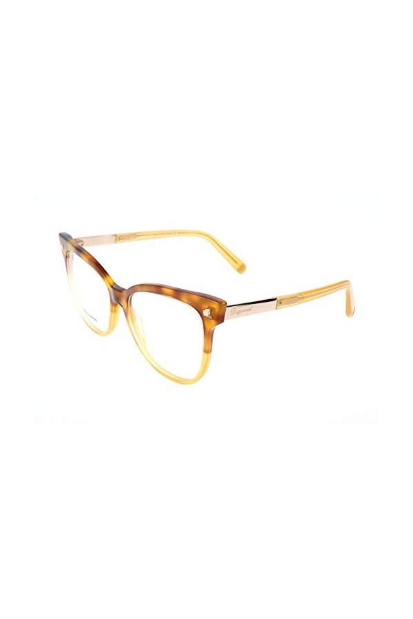 Dsquared2 D Squared Brillengestelle DQ5214 056-54-16-140 Lunettes de Soleil, Jaune Gelb , 54.0 Femme