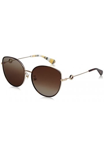 Kate Spade New York Sicilia/g/s Sunglasses, 06J/LA Gold Havana, 60 Unisex