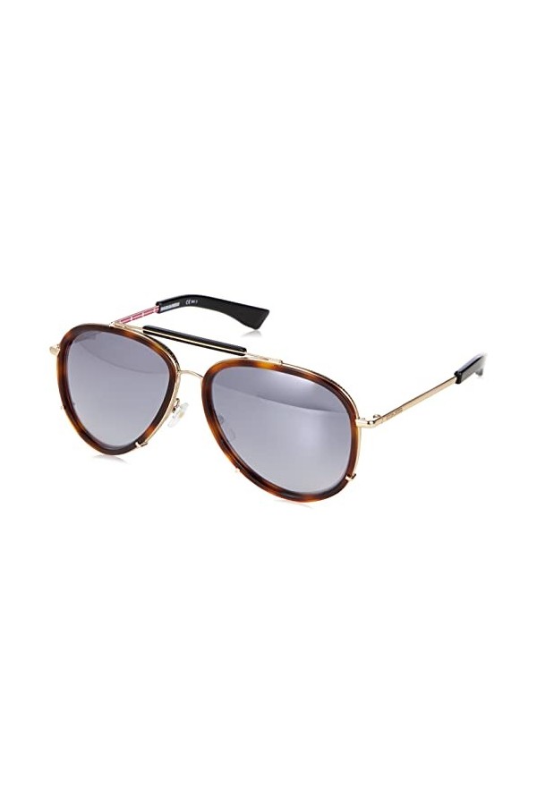 DSquared D2 0010/s Sunglasses, 086/QT Havana, 58 Unisex
