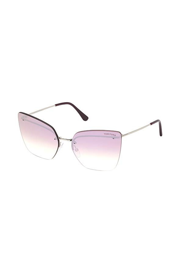 Tom Ford Lunettes de Soleil CAMILLA-02 FT 0682 Silver/Pink Shaded 63/15/140 femme