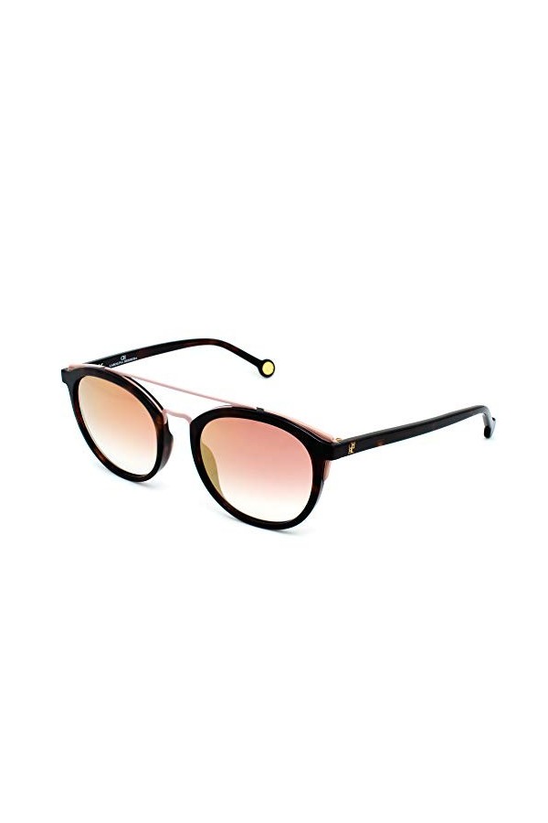 Carolina Herrera SHE741722G Lunettes de Soleil, Havana, 52/21/135 Femme