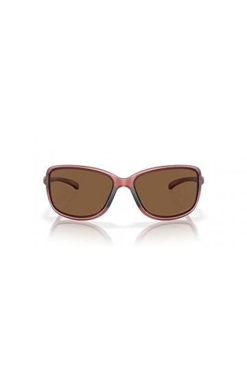 Oakley Womens OO9301 Cohort Rectangular Sunglasses, Matte Transparent Berry/Prizm Bronze, 62 mm