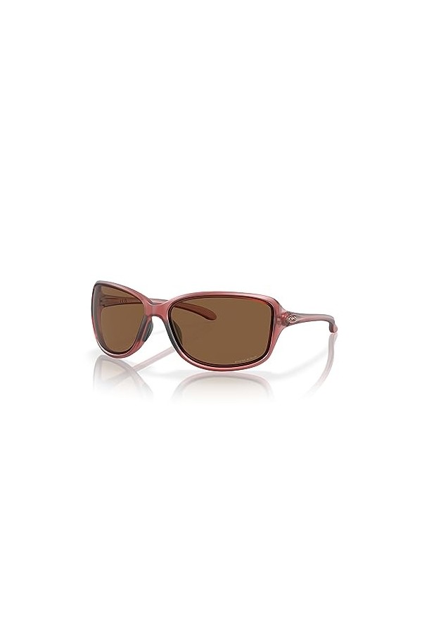 Oakley Womens OO9301 Cohort Rectangular Sunglasses, Matte Transparent Berry/Prizm Bronze, 62 mm