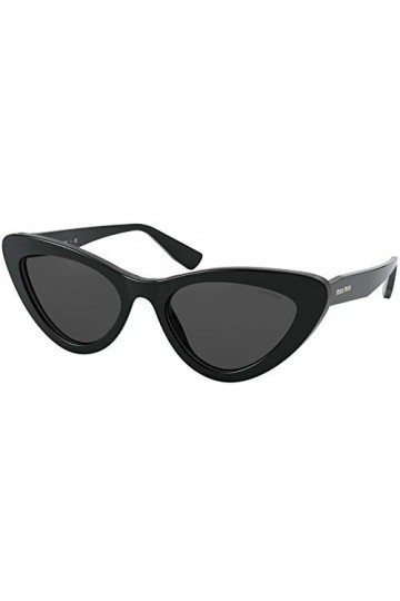 Miu Miu 0MU 01VS Lunettes de Soleil, Black 1ab5s0 , 55 Femme