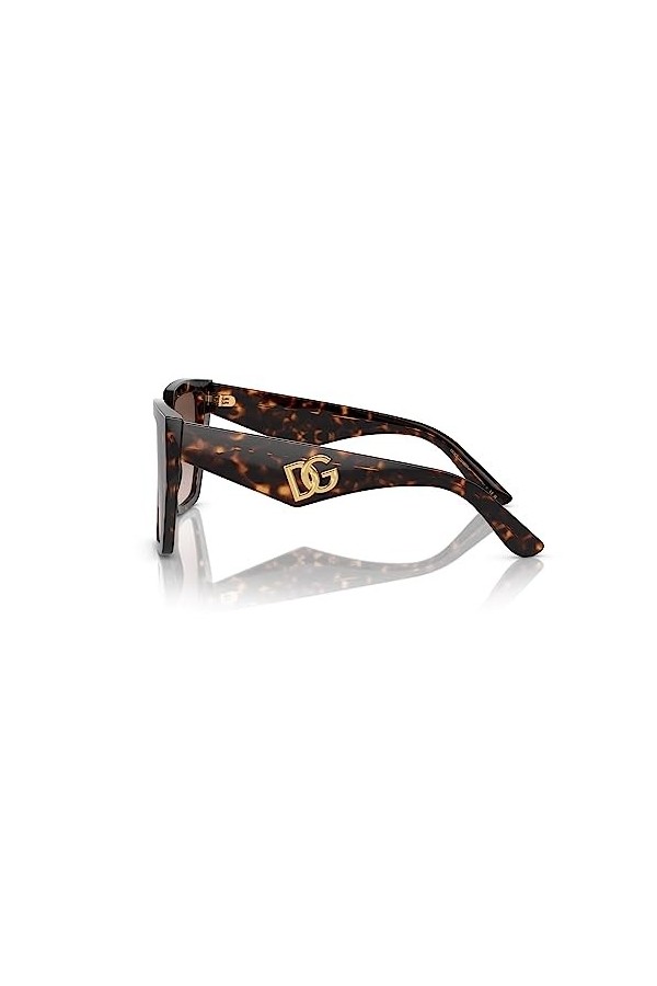 Dolce & Gabbana Lunettes de Soleil DG 4438 Havana Gold/Brown Shaded 55/17/145 femme