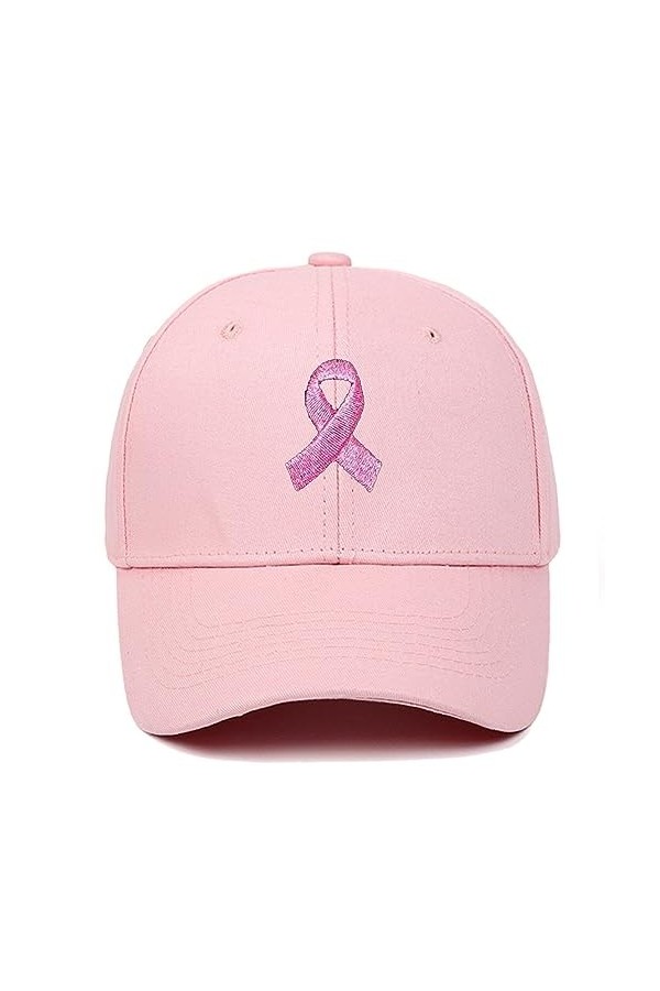 Cascade-Cancer du Sein Casquettes De Baseball pour Les Femmes Les Filles, Le Ruban Rose Brodé Chapeaux De Cancer du Sein Cade