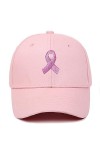 Cascade-Cancer du Sein Casquettes De Baseball pour Les Femmes Les Filles, Le Ruban Rose Brodé Chapeaux De Cancer du Sein Cade
