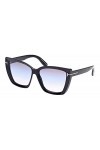 Tom Ford Lunettes de Soleil SCARLET-02 FT 0920 Shiny Black/Grey Shaded 57/15/140 femme