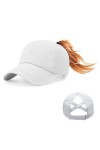 Feelorna Casquette de baseball pour femme - En maille - Avec trou pour queue de cheval - Réglable - Respirante - Pour sports 