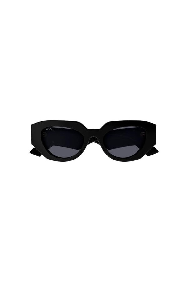 Gucci GG1421S-001-56 - Femmes Lunettes de soleil - Shiny Solid Black, schwarz.
