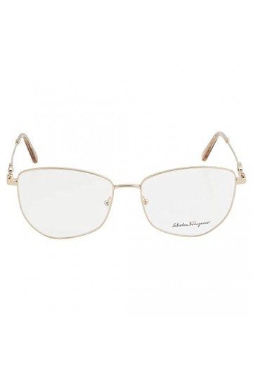 SALVATORE FERRAGAMO Sf2214 Lunettes de Soleil, Doré, 55 Femme