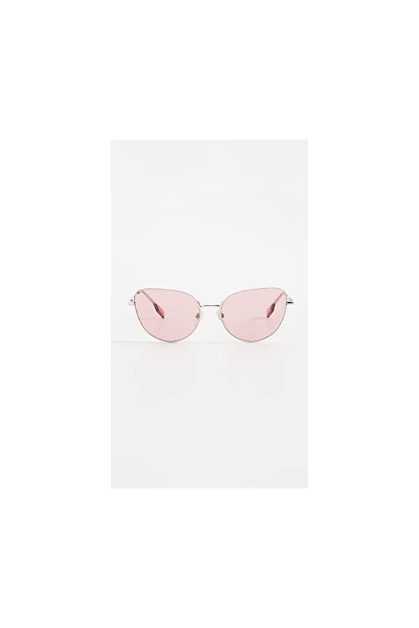 Burberry Femme Harper Lunettes de Soleil, Argent, 58