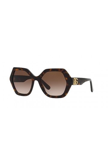 Lunettes de Soleil Dolce & Gabbana DG 4406 Havana/Brown Shaded 54/19/140 femme