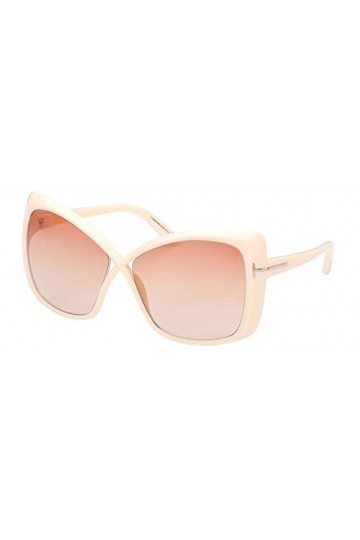Tom Ford Lunettes de Soleil JASMIN FT 0943 Ivory/Burgundy Shaded 63/14/135 femme
