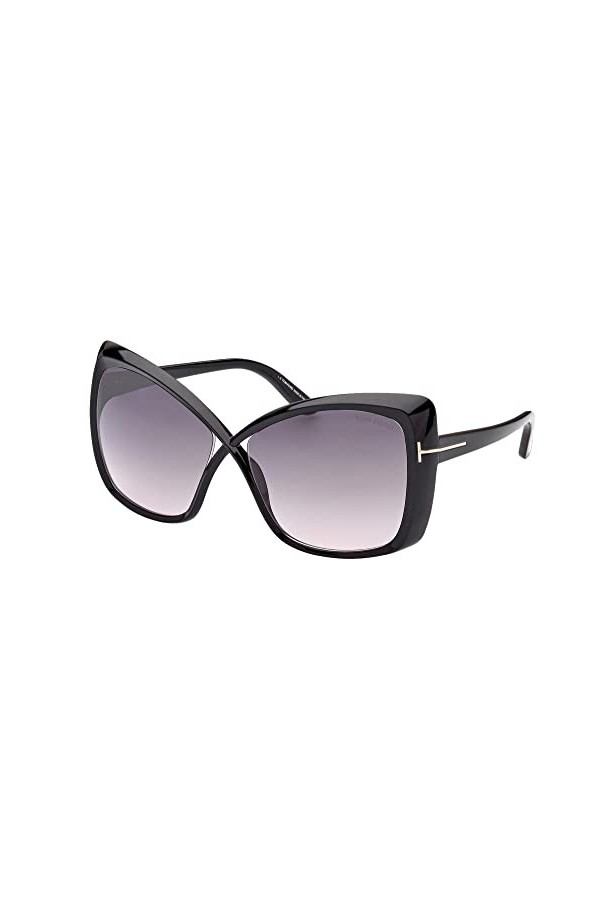 Tom Ford Lunettes de Soleil JASMIN FT 0943 Shiny Black/Grey Shaded 63/14/135 femme