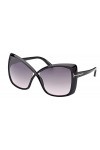Tom Ford Lunettes de Soleil JASMIN FT 0943 Shiny Black/Grey Shaded 63/14/135 femme