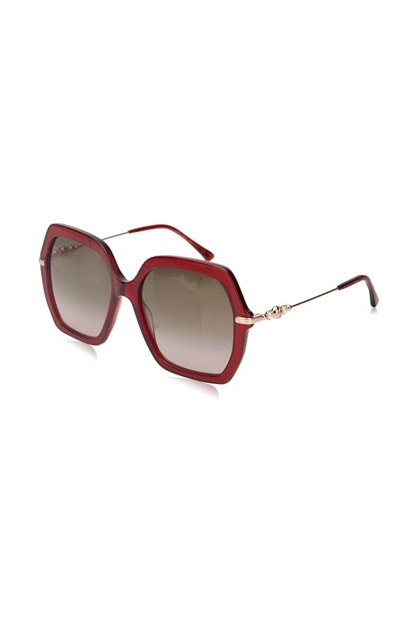 Jimmy Choo Esther/s Sunglasses, Burgundy, 57 Unisex
