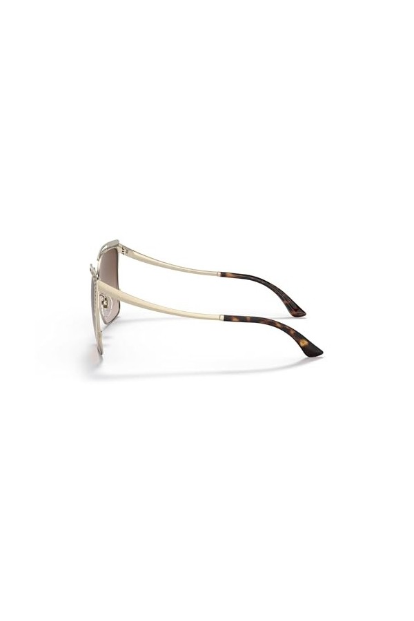 Bvlgari Mixte 0bv6179 55 278/13 Lunettes de Soleil, Doré pâle/Marron, Taille Unique