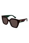 Gucci Lunettes de Soleil GG1300S Havana/Brown 55/19/145 femme