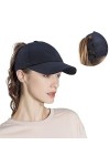 TAGVO Casquette de Baseball pour Femme Queue de Cheval,Maille à Séchage Rapide Imperméable pour Casquette de Sport Outdoor,Pl