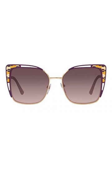 Bvlgari Mixte 0bv6179 55 201467 Lunettes de Soleil, Rose Gold Violet/Violet Shaded, Taille Unique