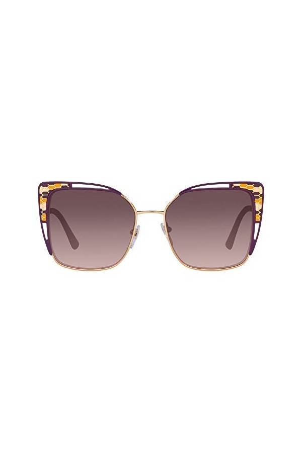 Bvlgari Mixte 0bv6179 55 201467 Lunettes de Soleil, Rose Gold Violet/Violet Shaded, Taille Unique