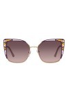 Bvlgari Mixte 0bv6179 55 201467 Lunettes de Soleil, Rose Gold Violet/Violet Shaded, Taille Unique