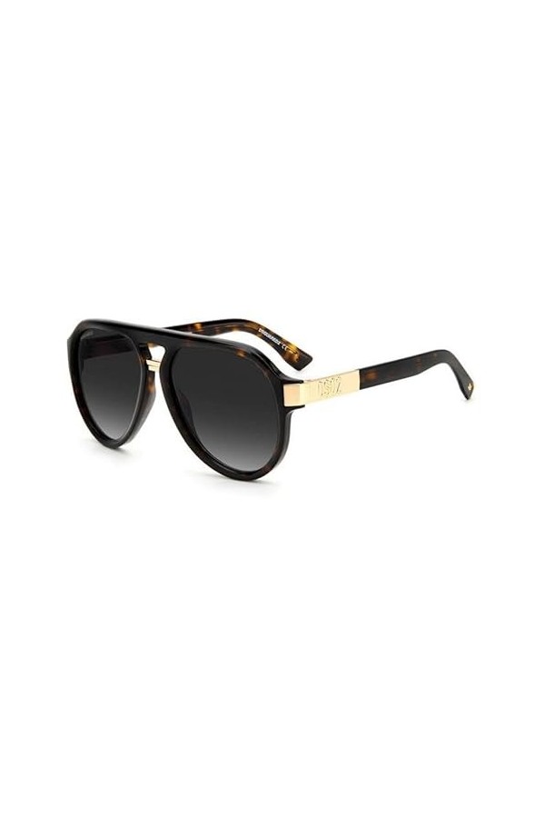 Dsquared D2 0030/s Sunglasses, 086/9O Havana, 57 Unisex