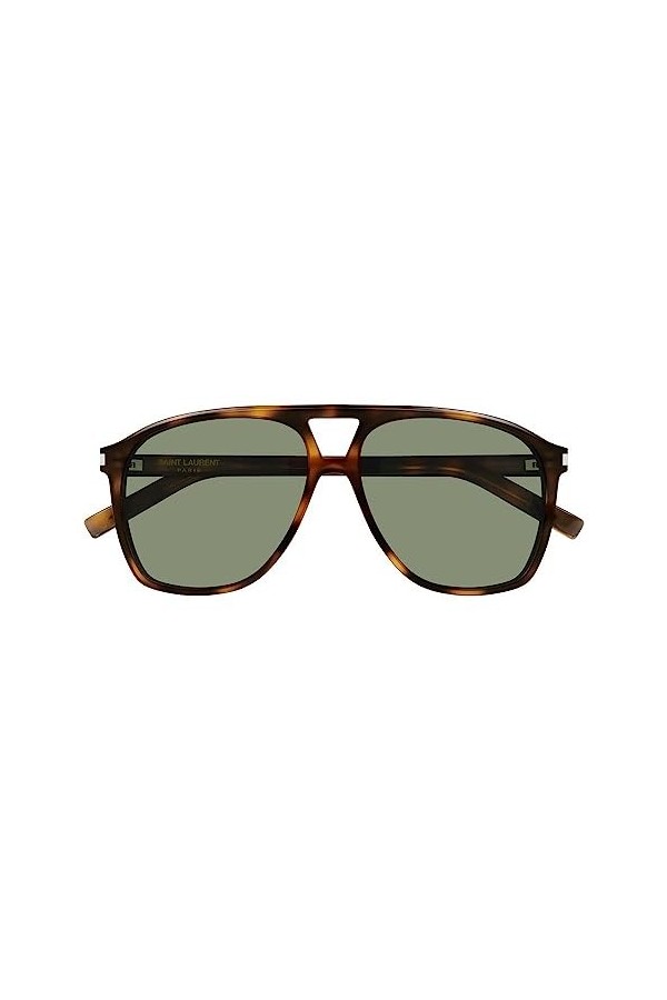 Saint Laurent Lunettes de Soleil SL 596 DUNE Havana/Green 58/14/145 femme